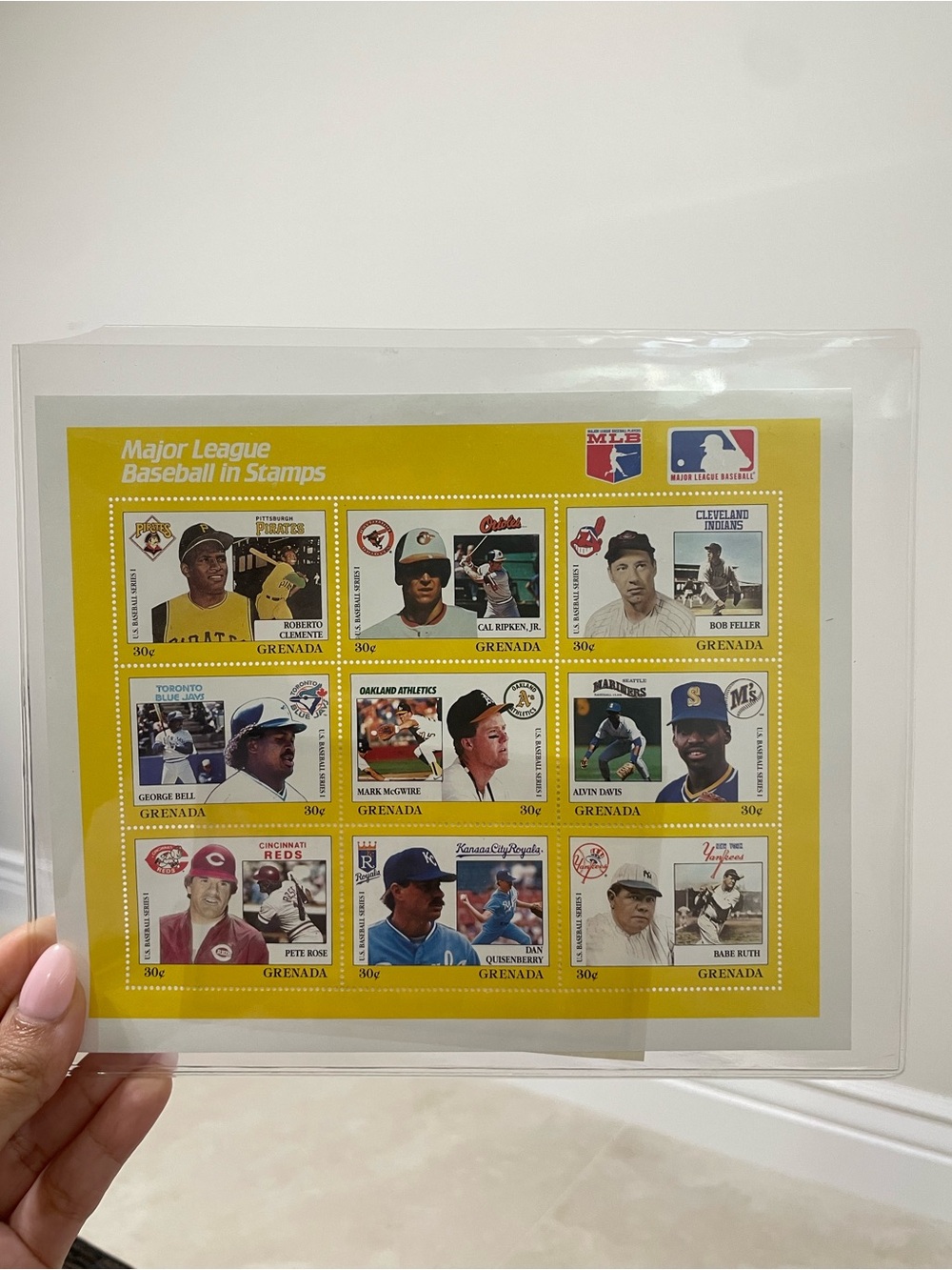 MLB Collectible Stamp Sheet
